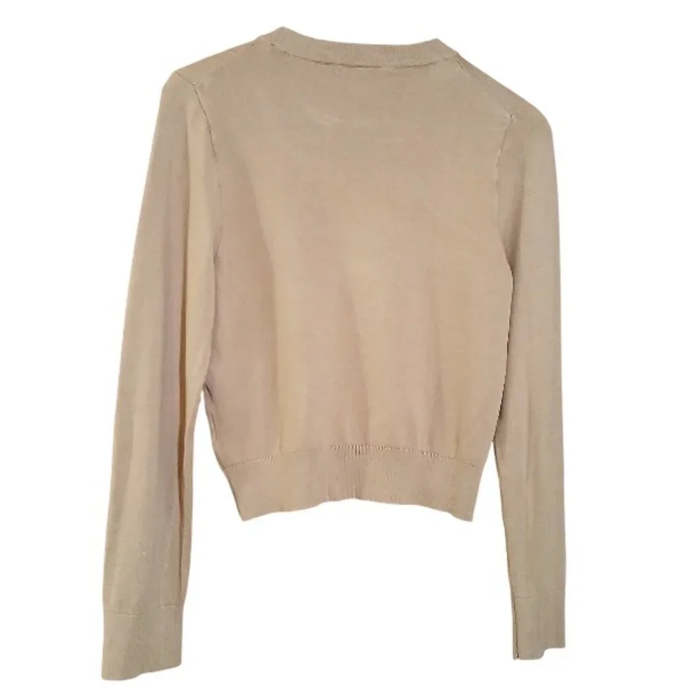 H & M (Divided) Camel Crew Neck Sweater S - EUC - Picture 3 of 7
